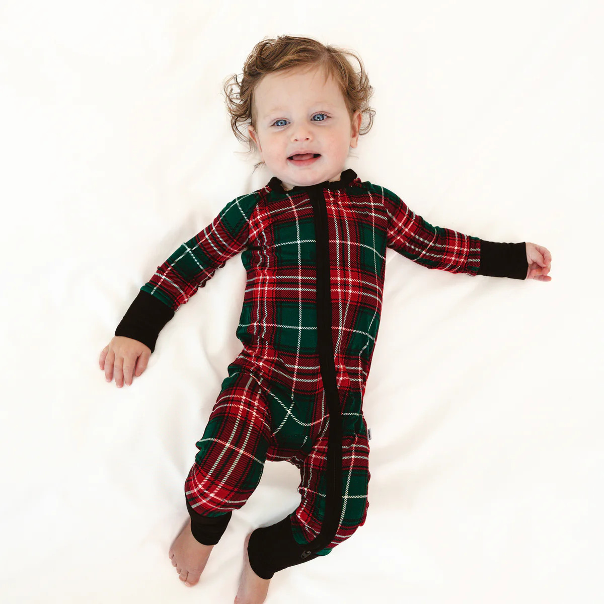 Fireside Plaid Zippy | Little Sleepies
