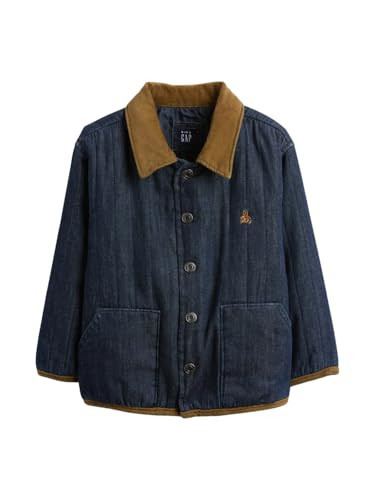 GAP Baby Boys Quilted Denim Barn Jacket Medium Wash 18-24M | Amazon (US)