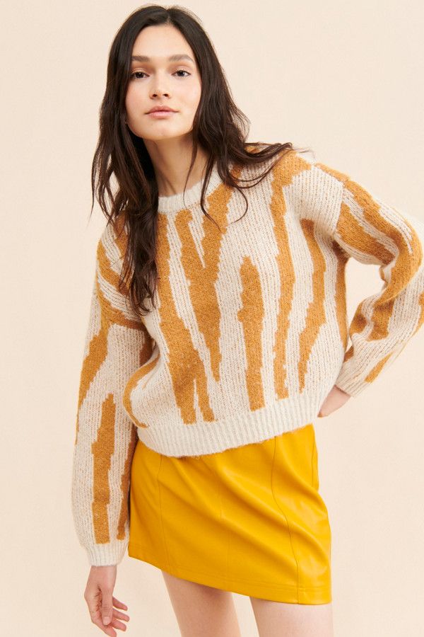 Zelma Jacquard Sweater | Nuuly