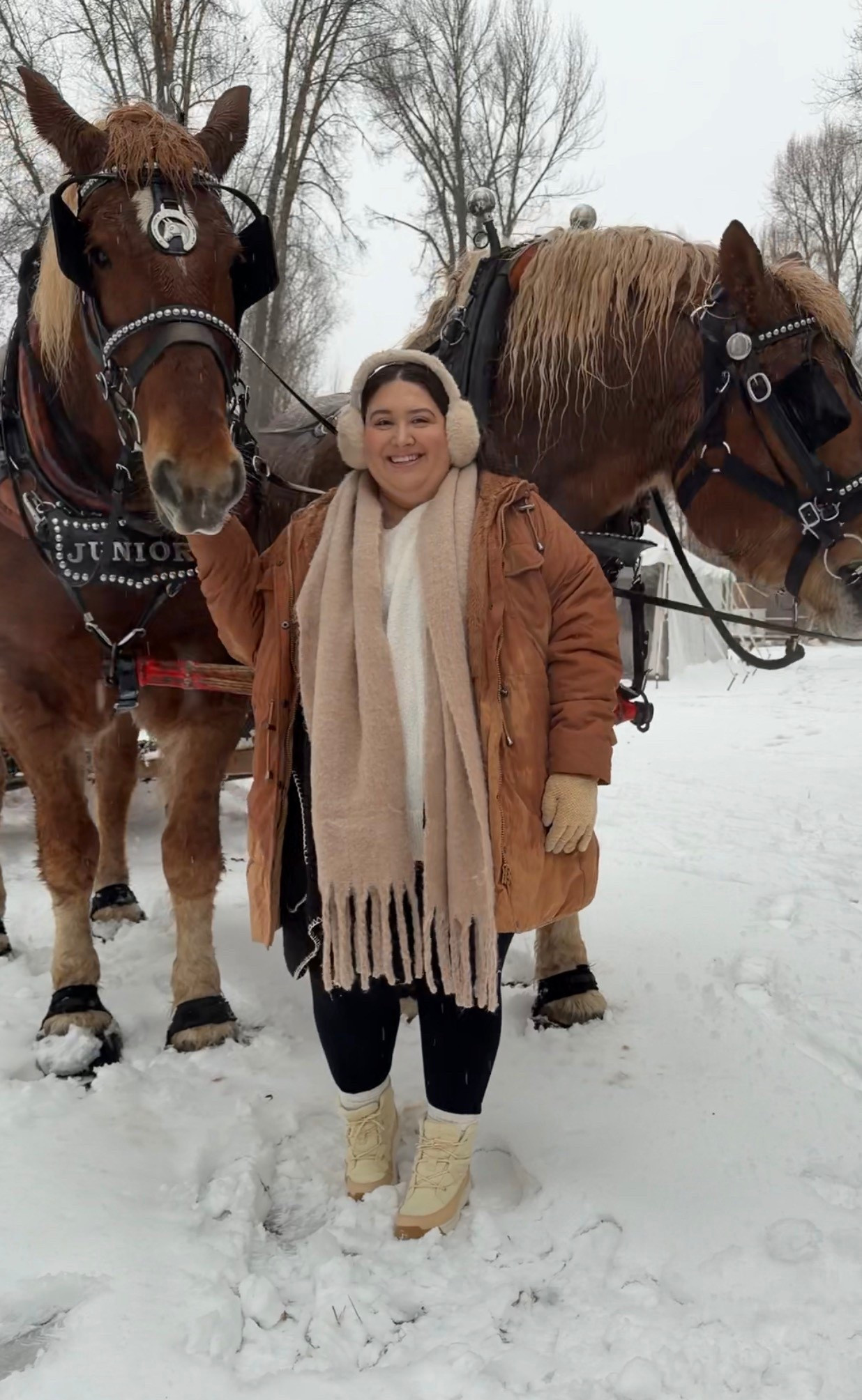 the coziest and warmest outfit for a sleigh ride! torrid really killed it with this winter coat!!! Wearing a 3x 🤍❄️

#LTKPlusSize #LTKootd #LTKHoliday