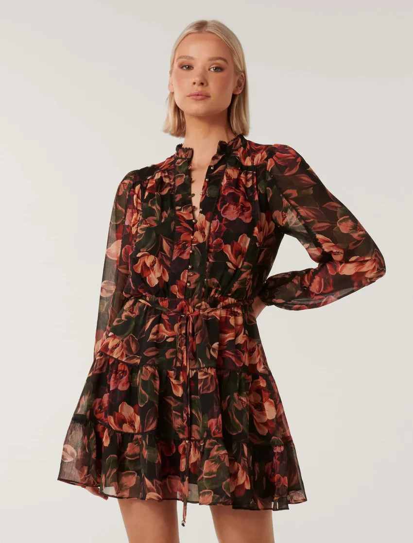 Floral Skater Mini Dress | Ever New (CA)