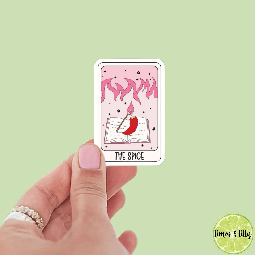 The Spice Tarot Card Sticker Bookish Stickers Kindle Laptop Spicy Romance Book Stickers Decal wat... | Etsy (US)