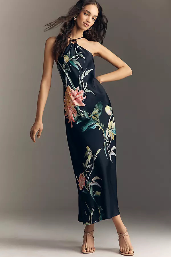 Veda Halter Slip Midi Dress | Anthropologie (US)