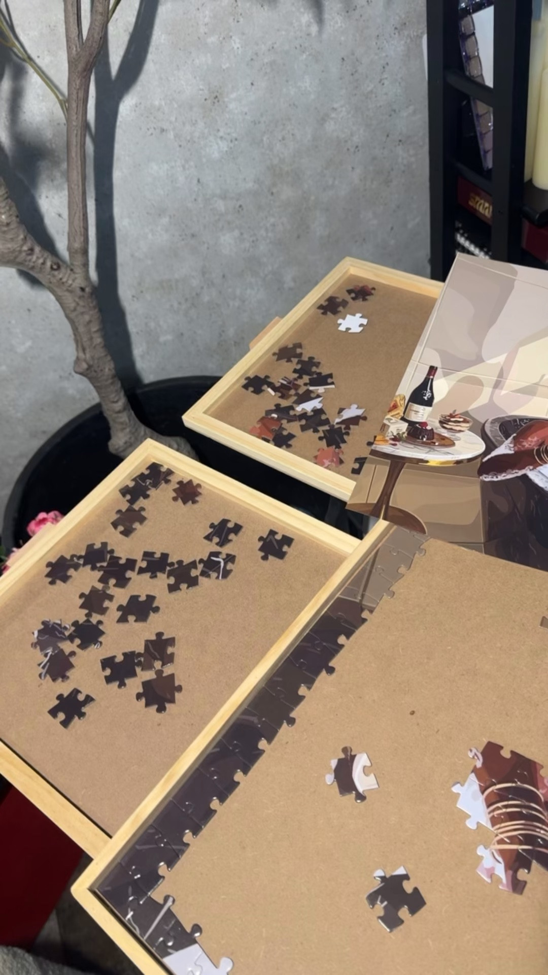 Rotating puzzle table! Makes puzzle assembly easy! Keeps puzzle pieces organized while finishing your puzzles! 

#LTKselfcare #LTKHome