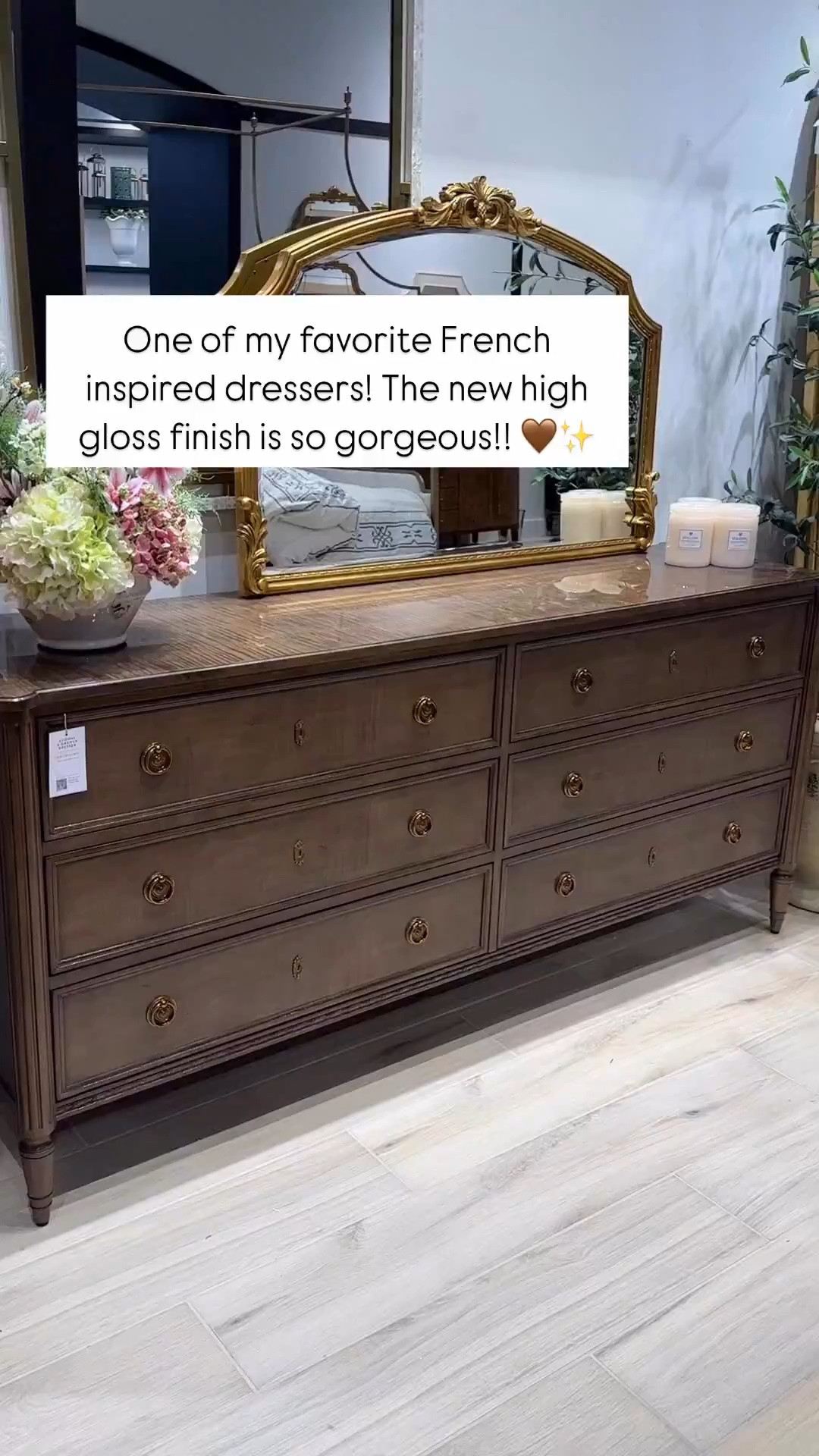 French style dresser, bedroom furniture