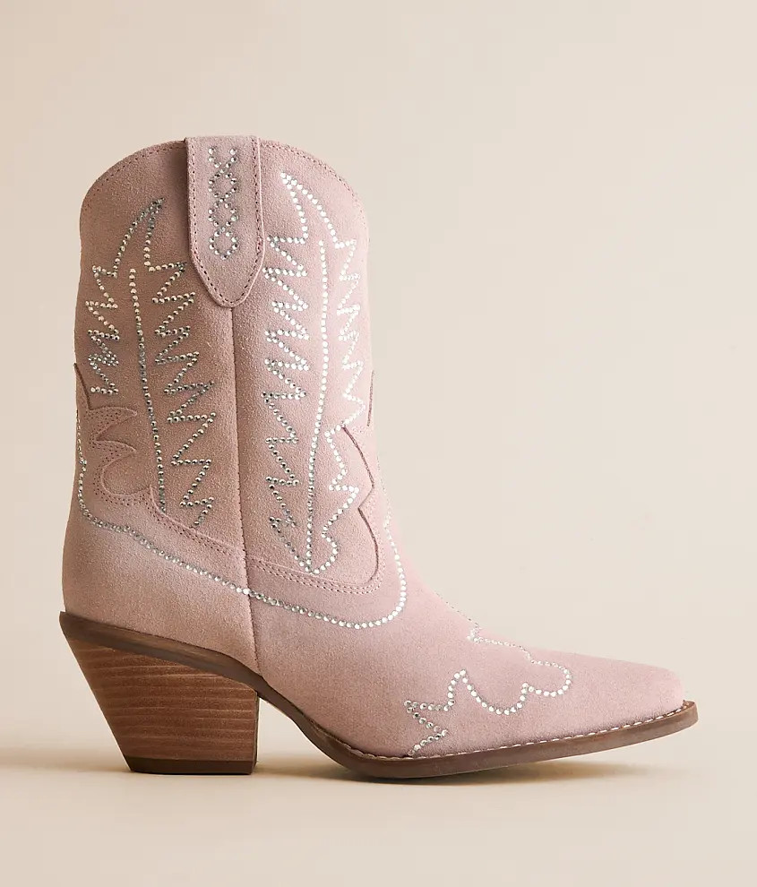 Tiny Pony Leather Western Ankle Boot | Buckle