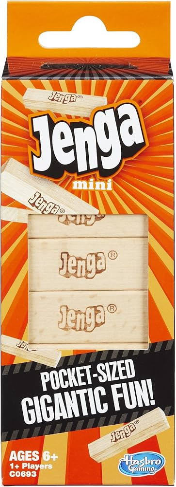 Hasbro Gaming Jenga Mini Game, Brown/a, for Ages 6+ Years | Amazon (US)