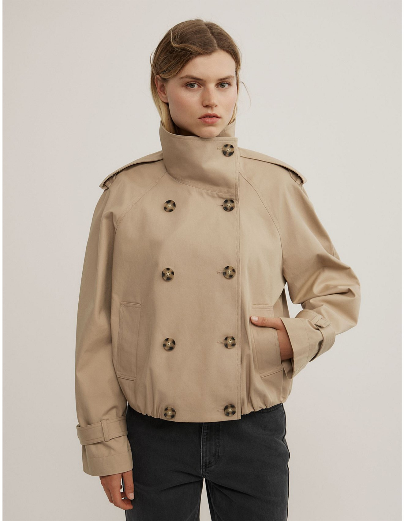 Funnel Neck Trench Coat | David Jones (Australia & New Zealand)