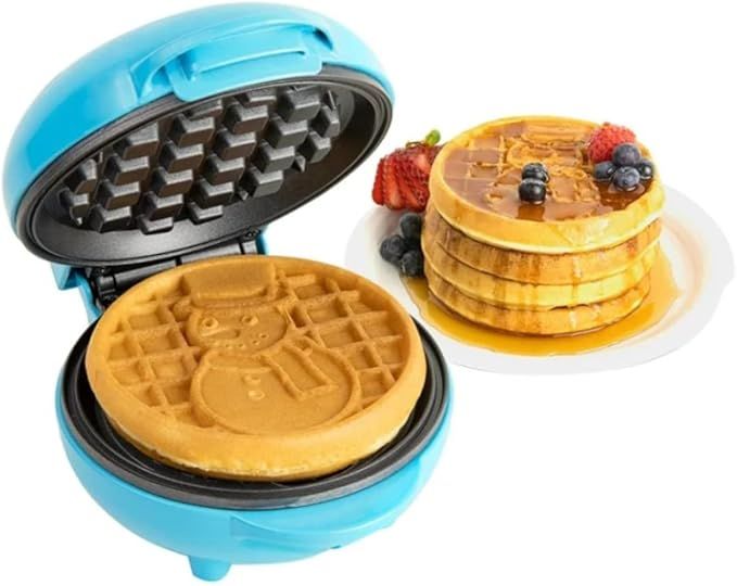 Nostalgia MyMini Snowman Waffle Maker - Mini Waffle Maker with Snowman Motif, Belgian Style Waffl... | Amazon (US)