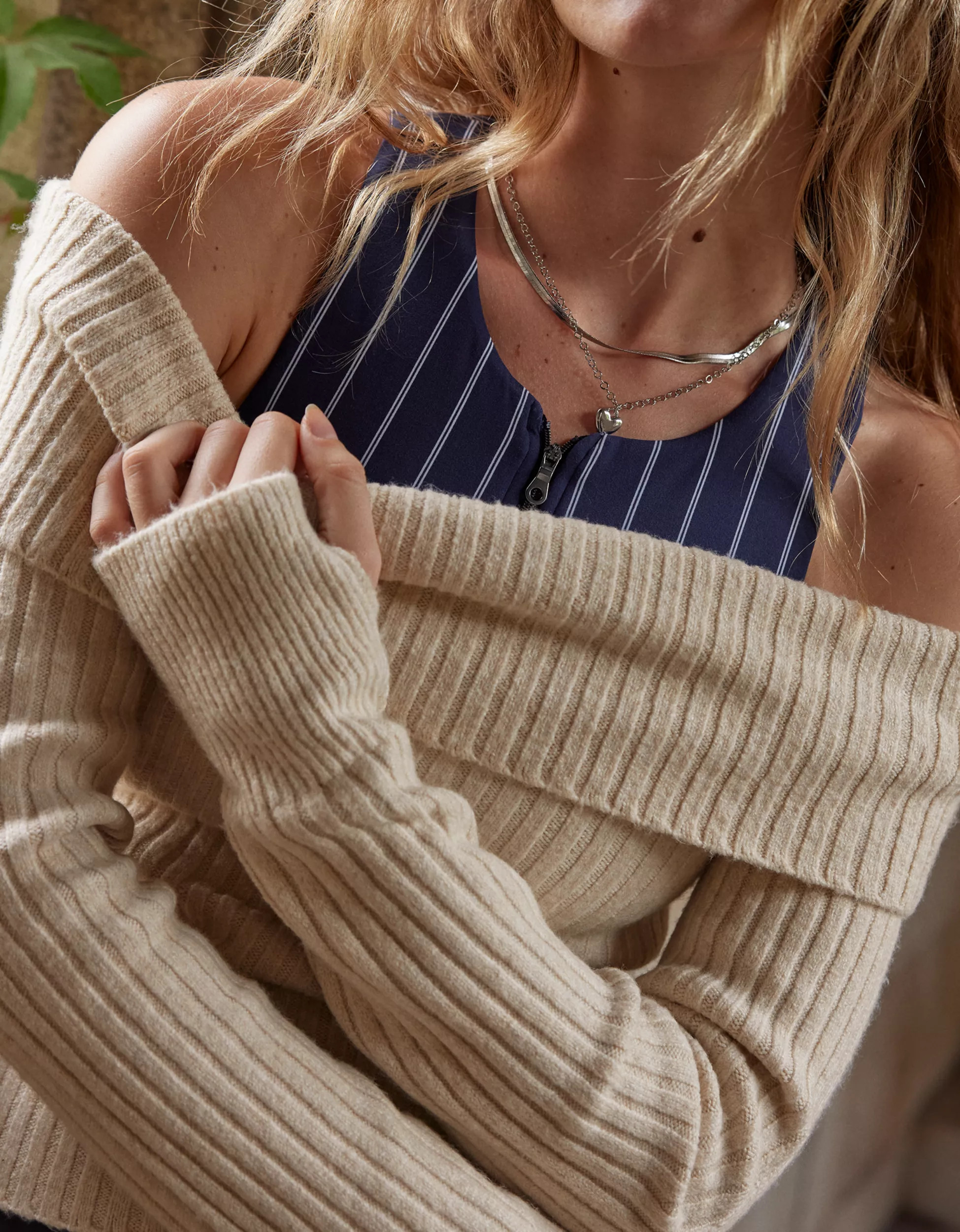 OFFLINE By Aerie Off The Shoulder Sweater | Aerie