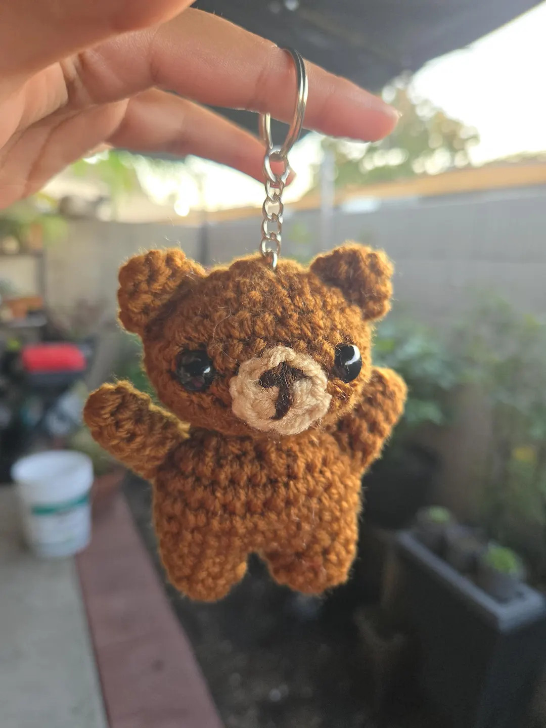 Crochet Bear Keychain - Etsy | Etsy (US)