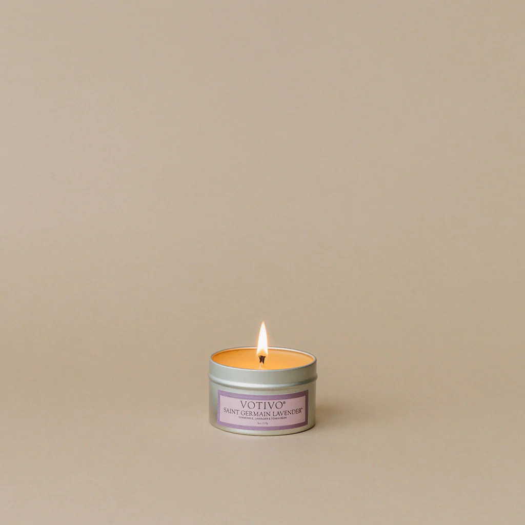 Aromatic Travel Tin Candle-Saint Germain Lavender | Votivo