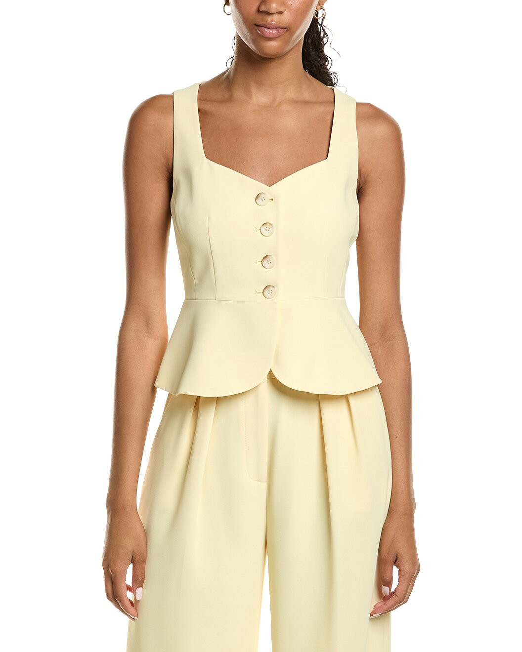 Kenneth Cole Curved Peplum Vest | Gilt & Gilt City