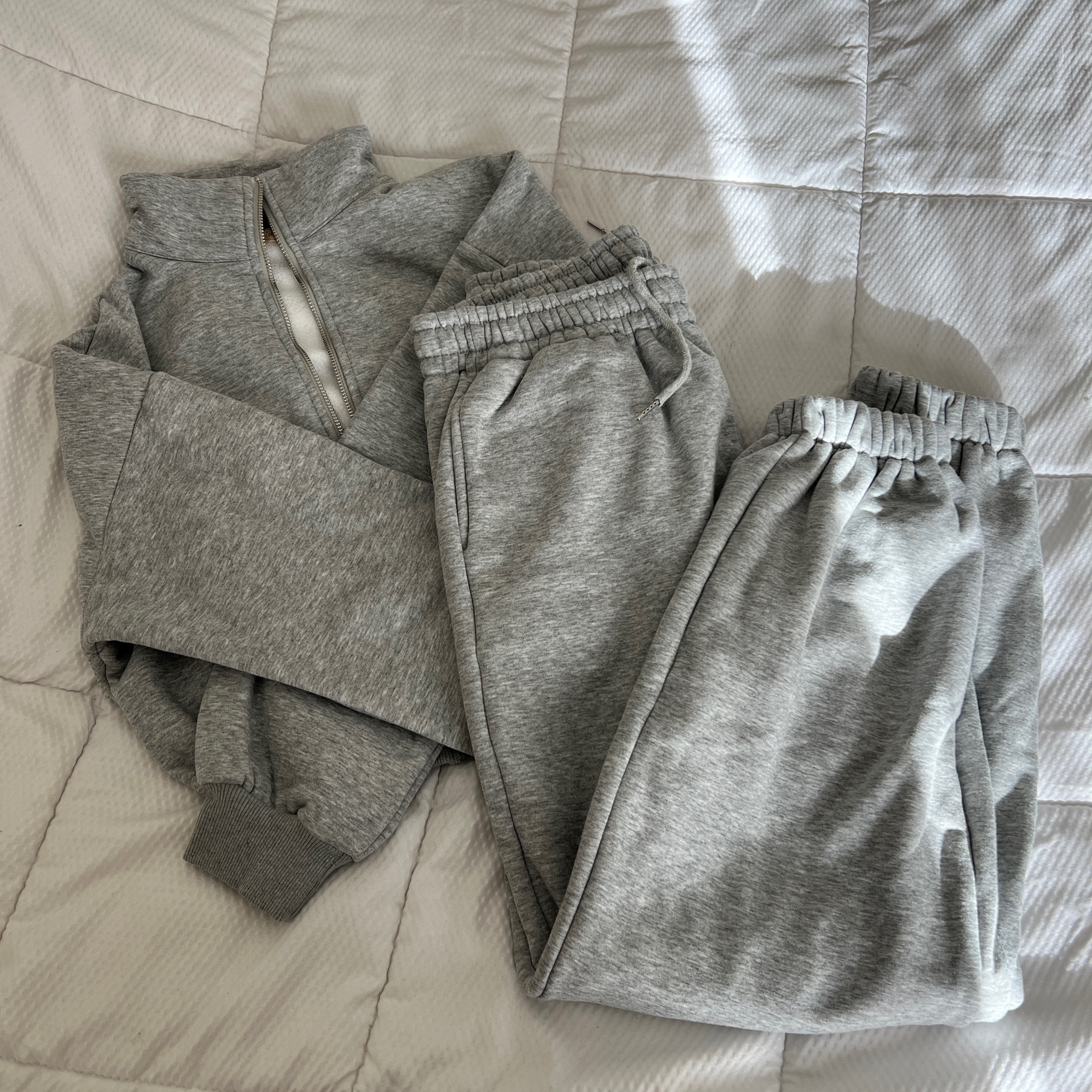 Fleece lined jogger set for winter. I wear size medium 

#LTKFindsUnder50 #LTKSeasonal #LTKStyleTip