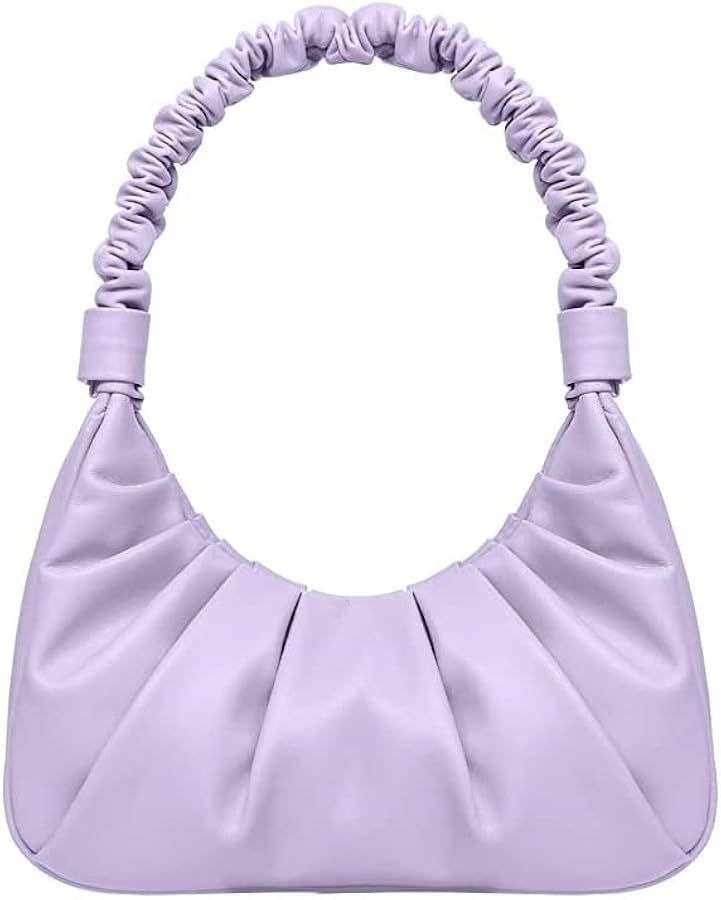 Classic Shoulder Bags for Women Cute Hobo Tote Mini Leather Handbag Clutch Purse Lightweight | Amazon (US)