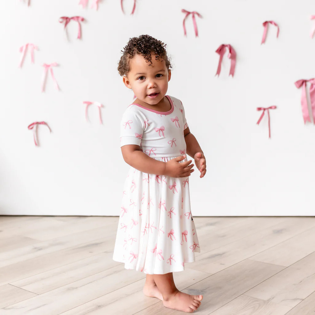 Twirl Dress in Bow | Kyte Baby