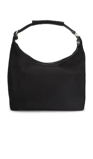 Faux Suede Top Handle Bag in Black | Revolve Clothing (Global)