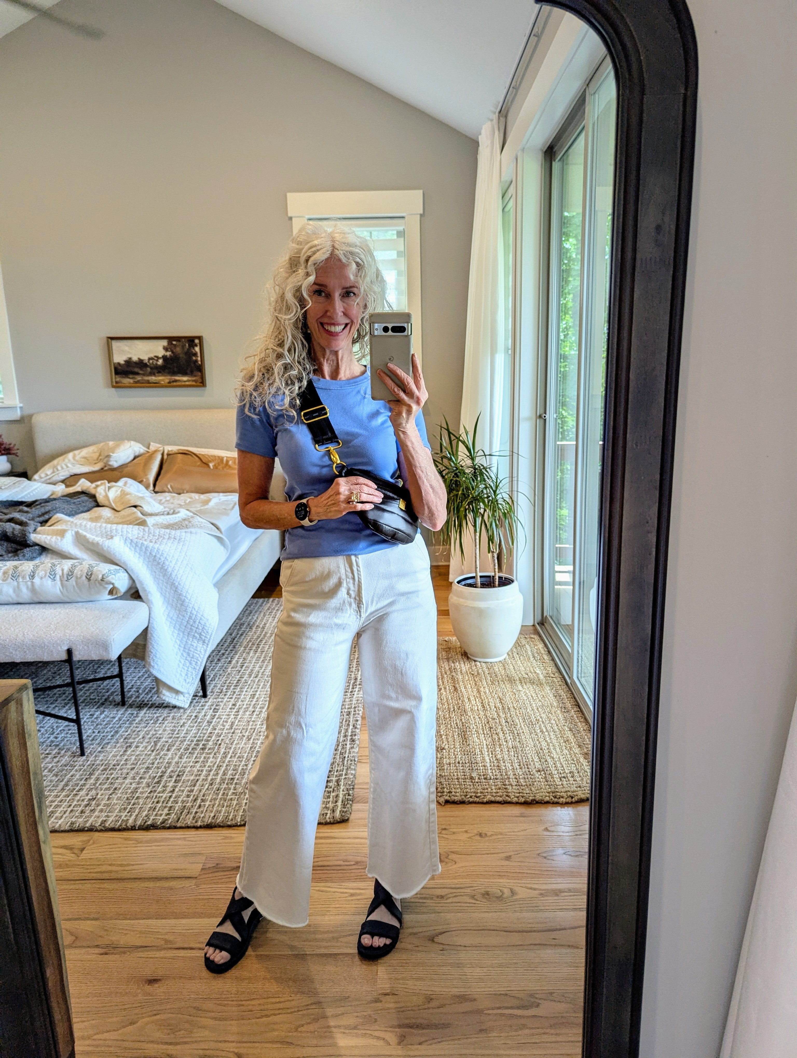 Wide leg anything is my go-to. Easy to wear, flattering, and forgiving no matter your age or shape. #over60style #LTKover60 #over60fashionExcuse the unmade bed😄

#LTKSummerEdit #LTKFindsUnder50 #LTKOver40