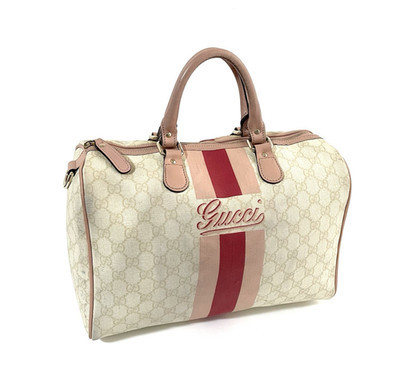 GUCCI Joy Line Mini Boston Bag GG Supreme Canvas Leather Handbag Authentic Japan | eBay US