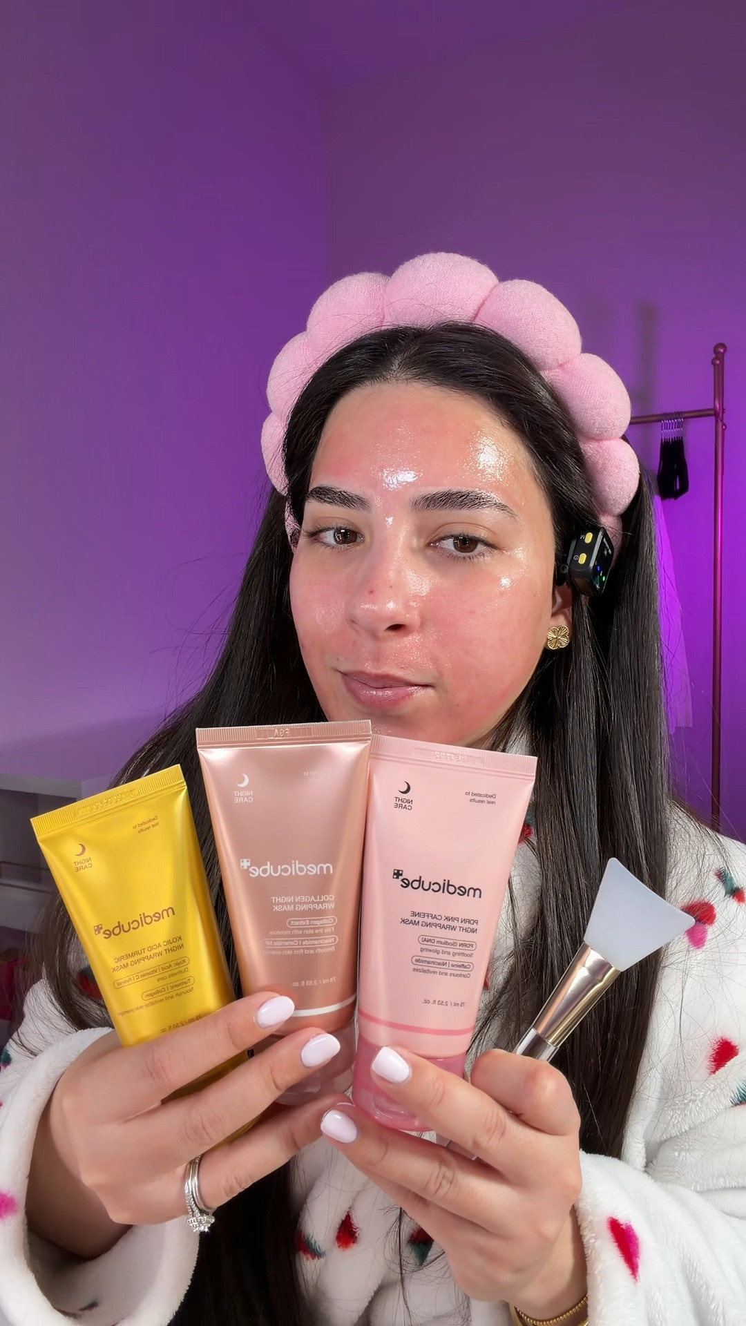 Mascarillas preferiblemente nocturnas de medicube,cada una para satisfacer necesidades diferentes 