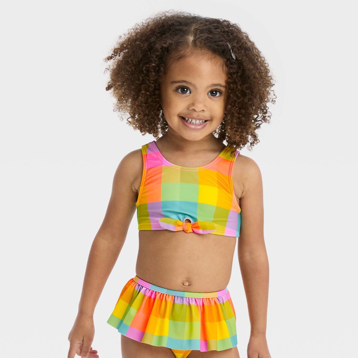 Toddler Girls' Plaid Bikini Set - Cat & Jack™ | Target