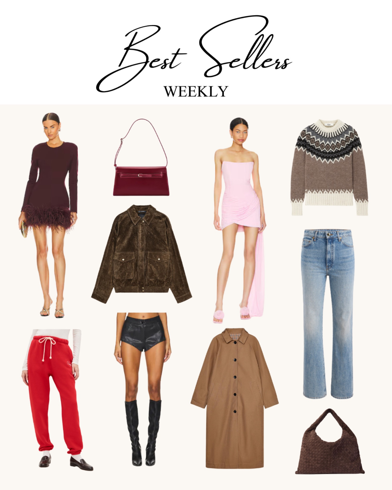 This week’s best sellers! ✨ Suede jackets, mini dresses & fun accessories.

#LTKStyleTip