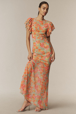 De La Vali Bougainvillea Maxi Dress | Anthropologie (US)