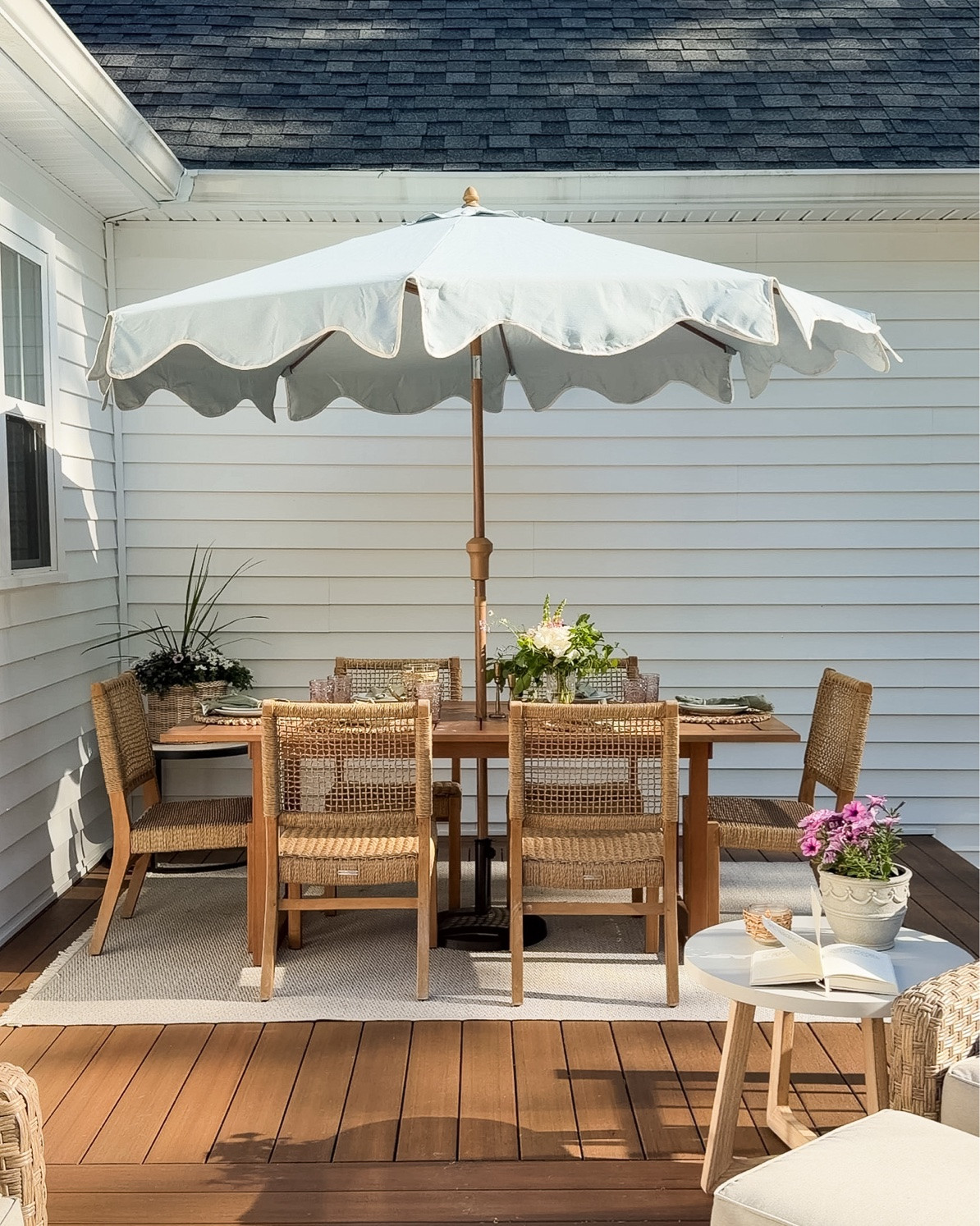 We celebrated my daughter’s birthday and one of my favorite things is being able to enjoy our deck. It was the perfect day out here, as it wasn’t too hot!

This exact set is no longer made but I did find one pretty close and it’s on sale for Labor Day.

#LTKHome #LTKSaleAlert