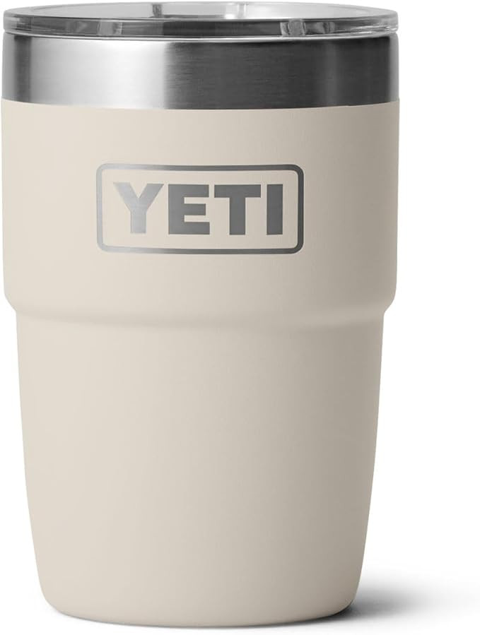YETI Rambler 8 oz Insulated Coffee Mug with Lid - Stackable Double-Wall Vacuum Insulated Coffee C... | Amazon (US)