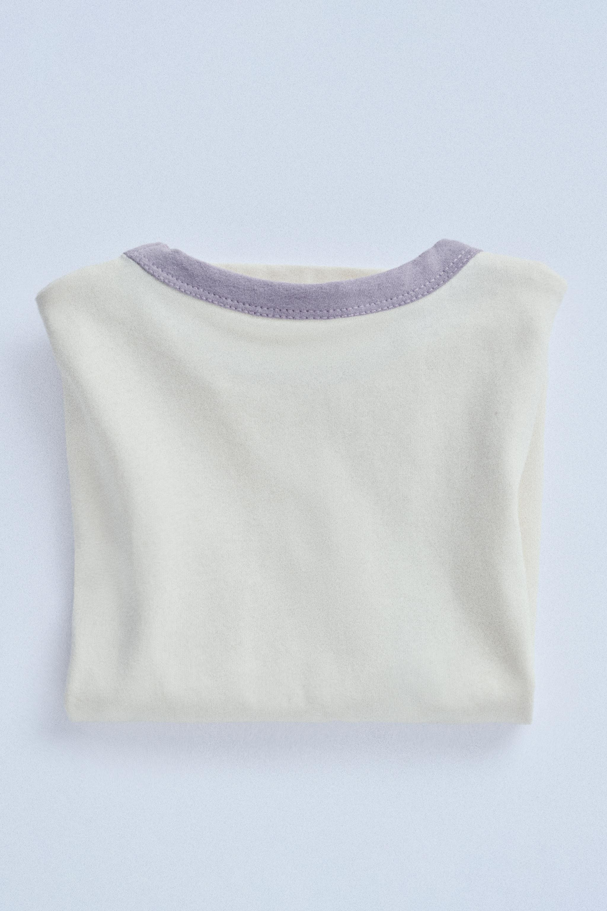 TIMELESZ - SOLID T-SHIRT WITH CONTRASTING PIPING | Zara US