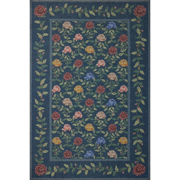 Wildwood WWLD-02 Navy Area Rug | Rugs Direct