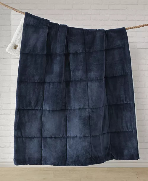 UGG® Avery Plush to Fleece Reversible Throw, 50 | Macy's