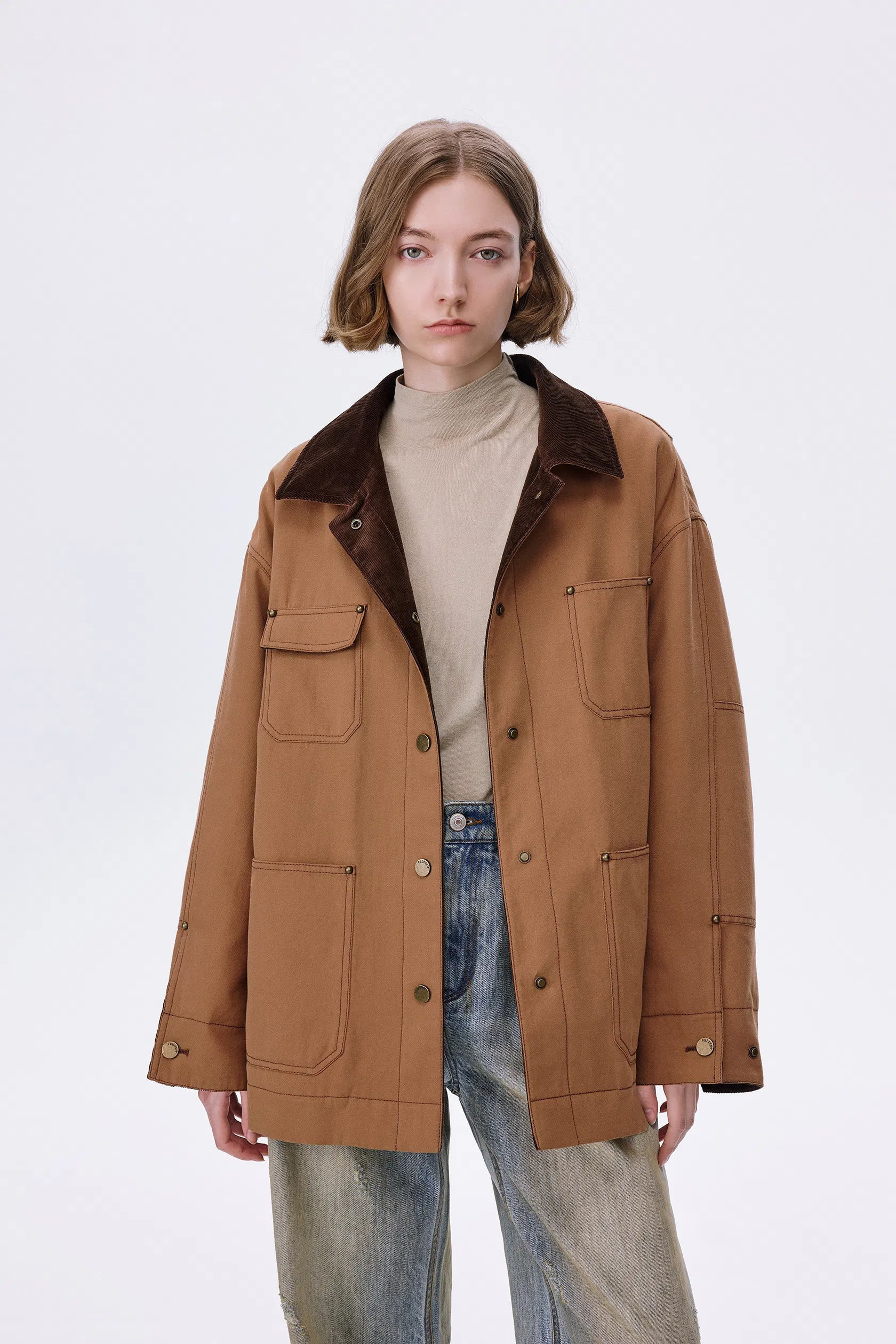 Shirley Quilted Jacket in Cotton Corduroy | Fabrique