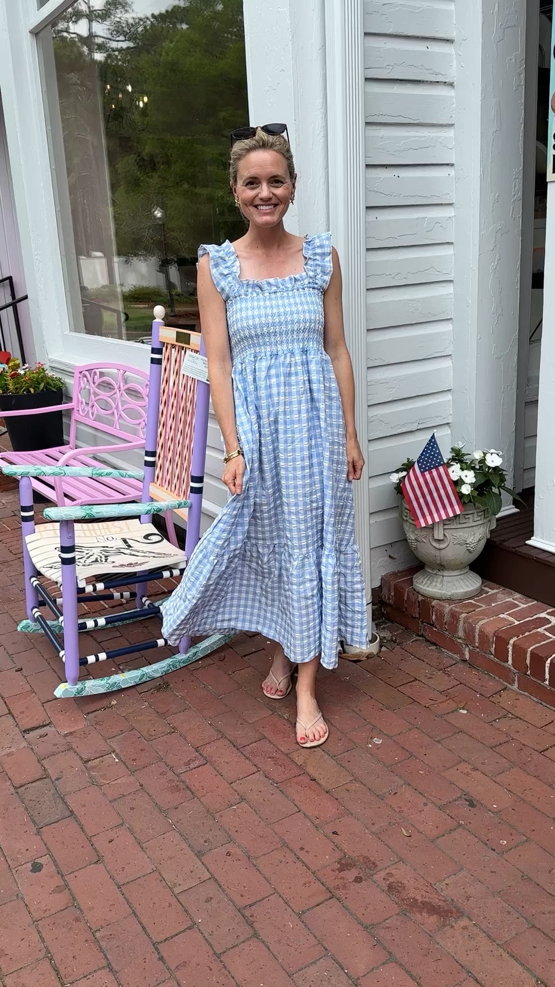 Popping in to say hi! I mentioned in stories last week that reels and Friday finds are taking a backseat this summer. You can find me in stories sharing cute summer outfits and random things. Here’s a dress I wore while we were in Pinehurst over the weekend. It’s the perfect Americana dress for summer! I have it in 2 colors and just love it! 

Wearing the size small  

#LTKStyleTip #LTKFindsUnder50 #LTKTravel