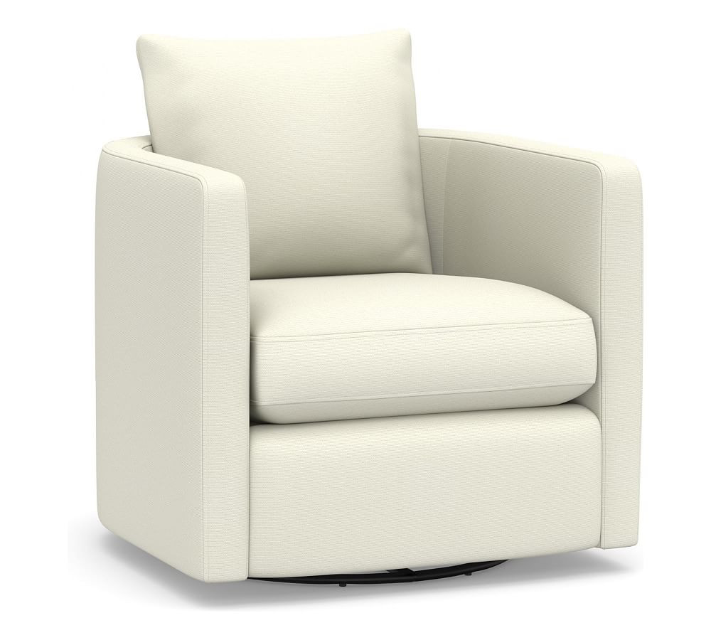 Ayden Barrel Arm Swivel Chair | Pottery Barn (US)