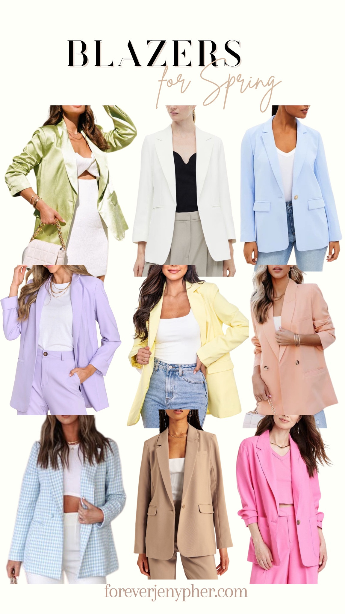 Blazers for spring!

Blazer, white blazer, tan blazer, pink blazer, yellow blazer, orange blazer, blue blazer, purple blazer, spring outfit

#LTKfit #LTKstyletip #LTKSeasonal