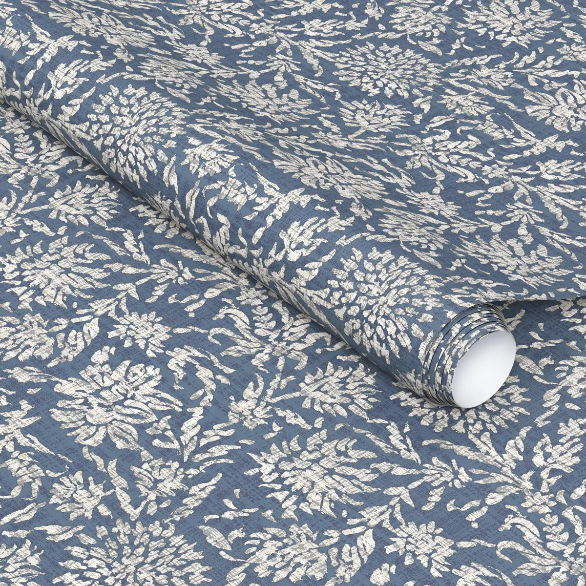 Blue Floral Textured Peel and Stick Wallpaper - Threshold\u2122 | Target