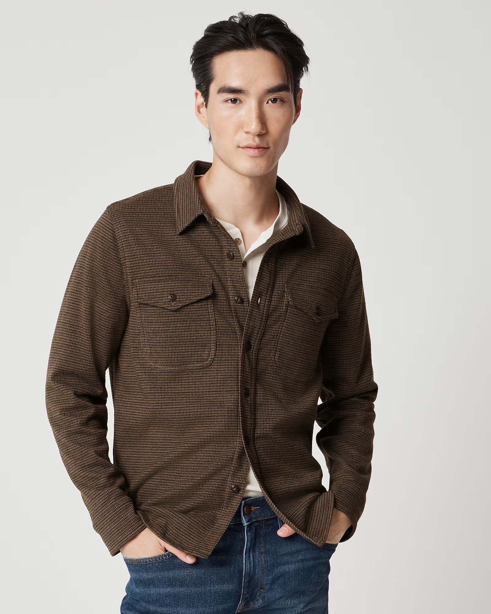 Double-knit work shirt | J.Crew Factory