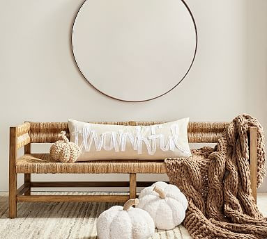 Malibu Woven Bench | Pottery Barn (US)