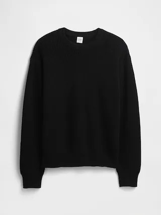 Kids Relaxed Shaker-Stitch Crewneck Sweater | Gap Factory