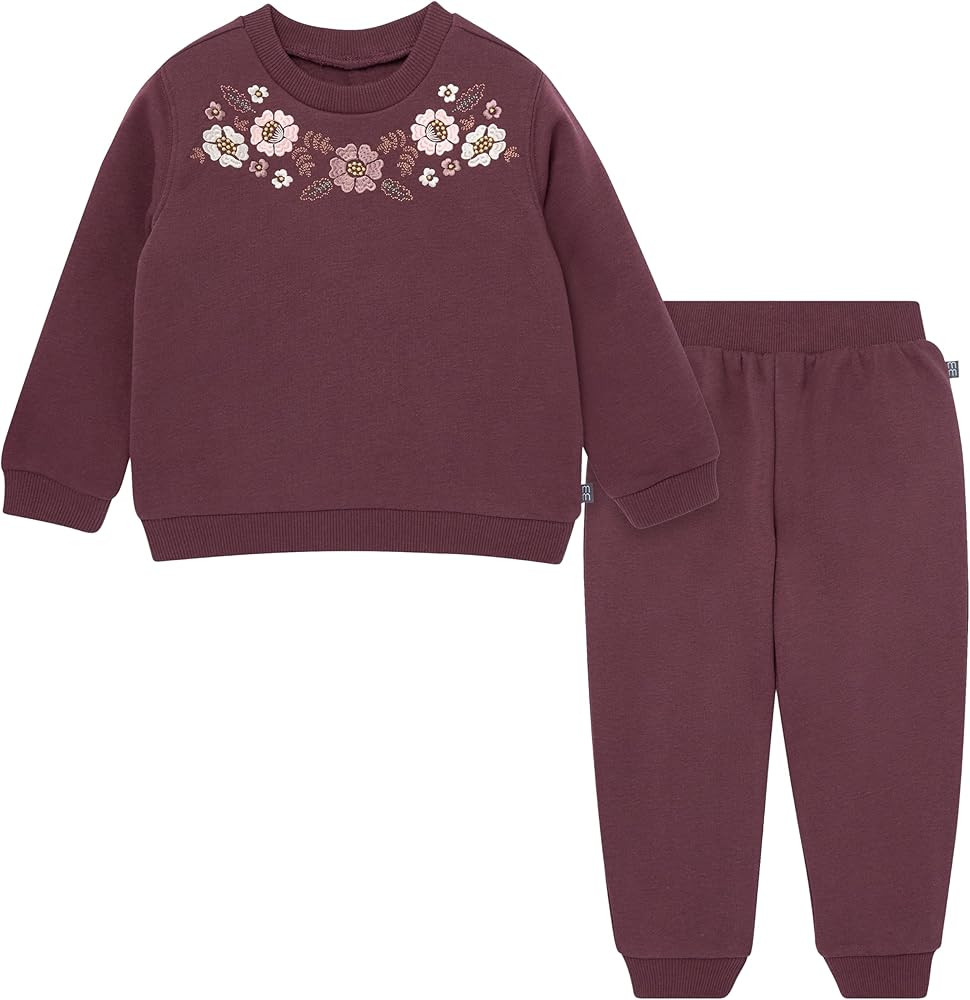 Modern Moments by Gerber baby-girls Sweatshirt and Jogger Set | Amazon (US)