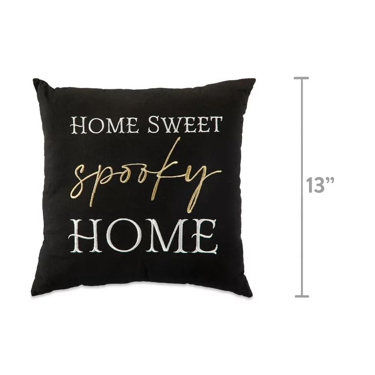Way To Celebrate Halloween Decorative Pillow Set, Assorted Designs, 3 Count | Walmart (US)