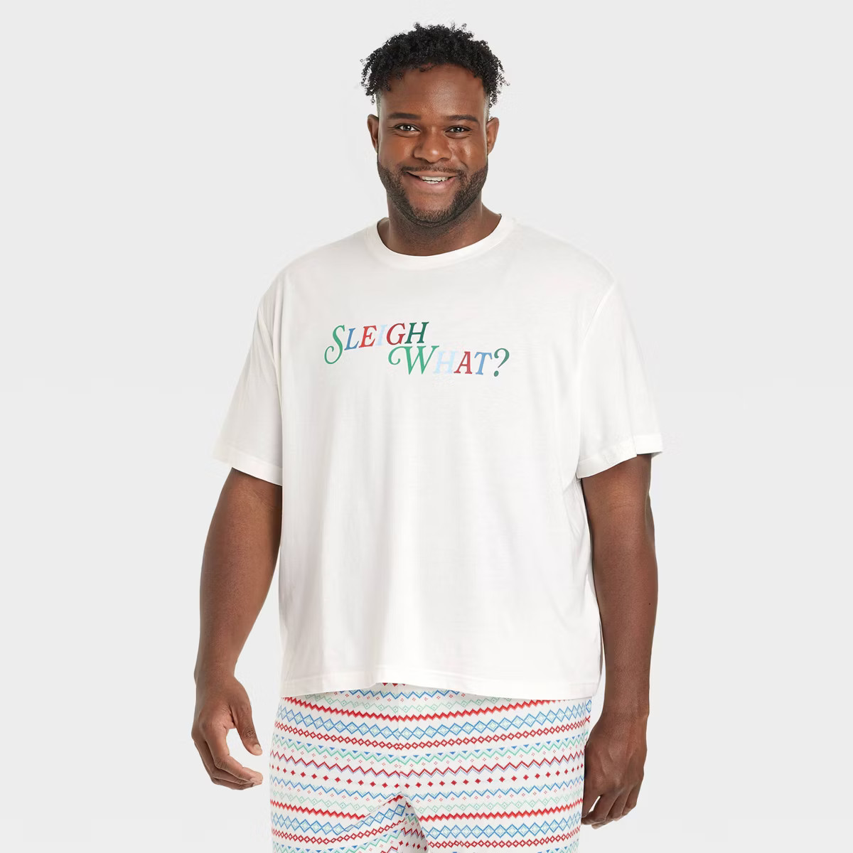 Men's "Sleigh What?" Holiday Matching Family Pajama T-Shirt - Wondershop™ White | Target