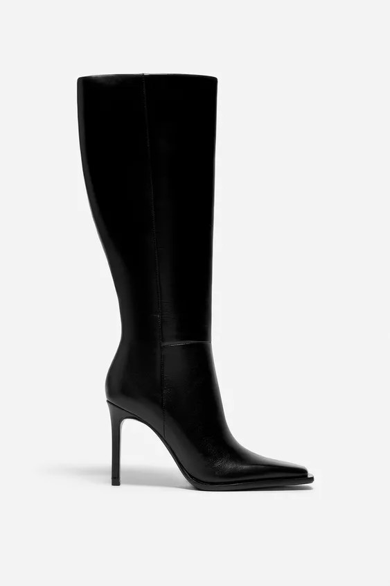 LEATHER HEEL BOOT LUDOVIC DE SAINT SERNIN x ZARA | Zara US