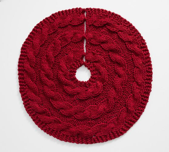 Colossal Handknit Tree Skirt | Pottery Barn (US)