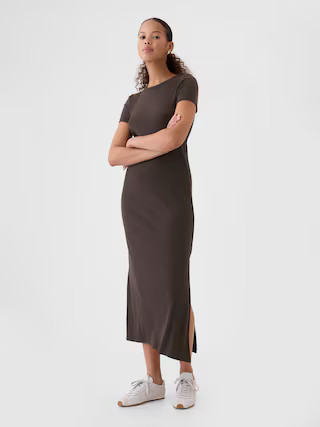Modern Rib Maxi T-Shirt Dress | Gap (US)