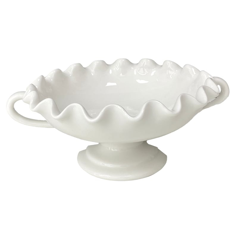Shop all  Willow Crossley




White Ceramic Pie Crust Edge Compote, 10.5"








	
		
		
			
		... | At Home