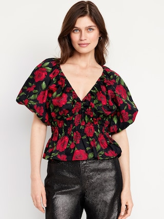 Puff-Sleeve Top | Old Navy (US)