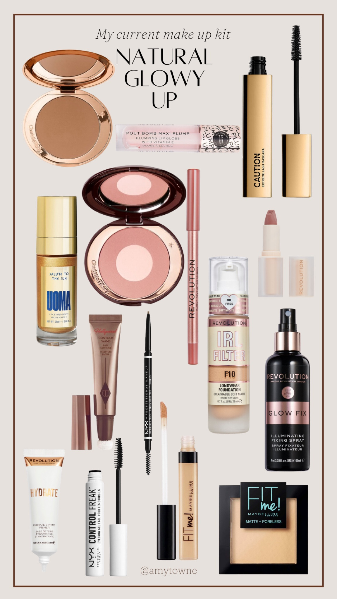 Natural glowy makeup ✨ My current kit for a full covered natural look #mymakeup #makeupbag #makeupkit #grwm 

#LTKstyletip #LTKitbag #LTKbeauty