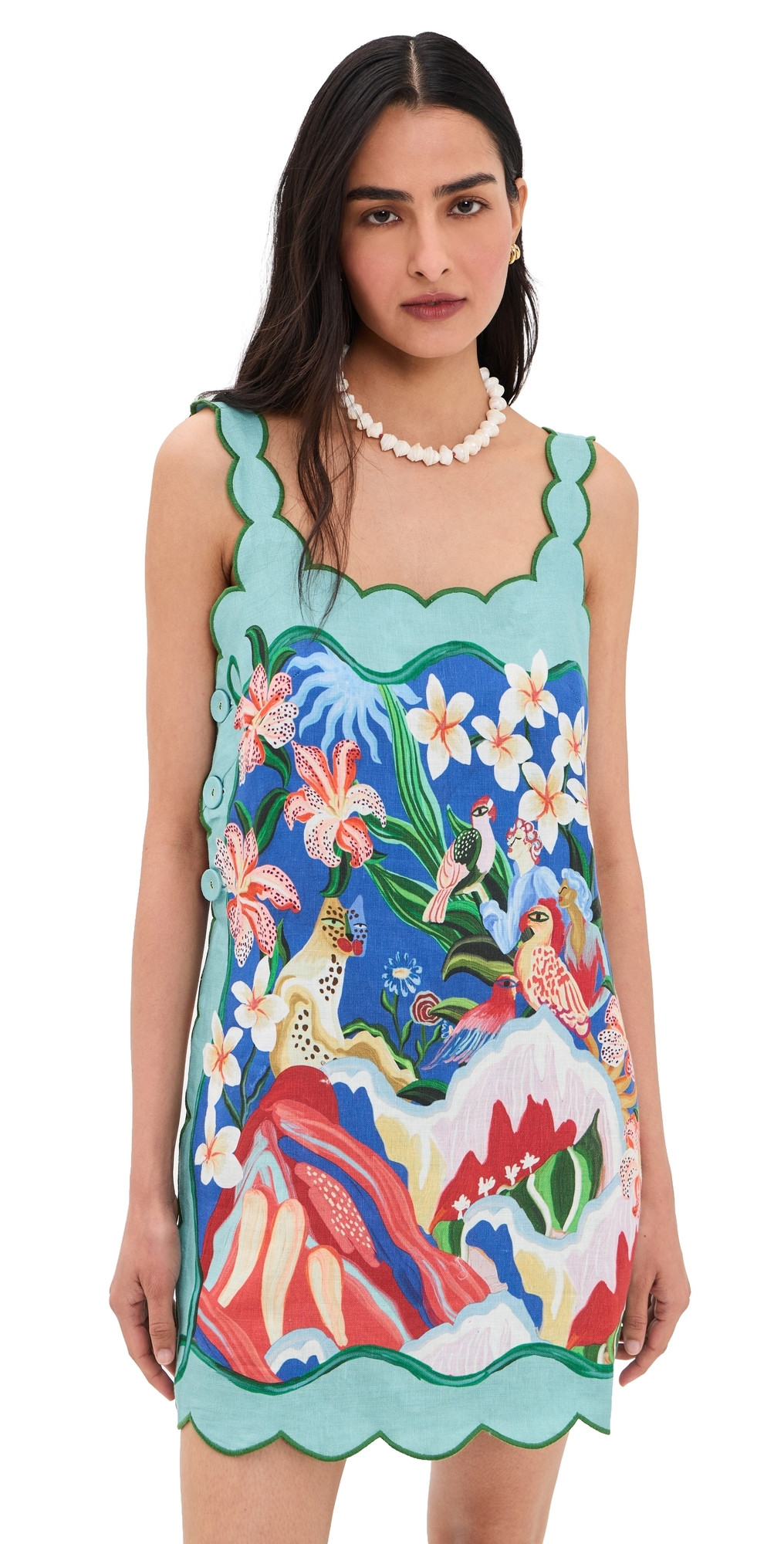 FARM Rio Painted Mini Dress Garden Of Life Scarf Multi XL | Shopbop